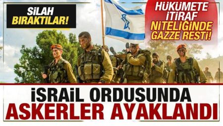İsrail’de askerler ayaklandı! Hükümete itiraf niteliğinde Gazze resti! Silah bıraktılar