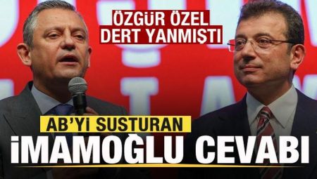 Özgür Özel kaygı yanmıştı! AB’yi susturan Ekrem İmamoğlu karşılığı
