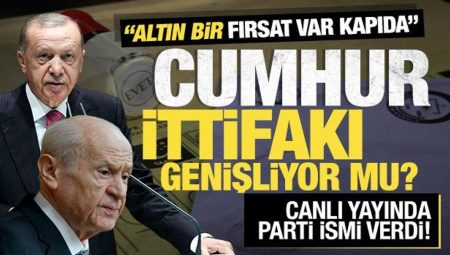 Cumhur İttifakı’na sürpriz parti! Canlı yayında açıkladı: Altın bir fırsat var kapıda
