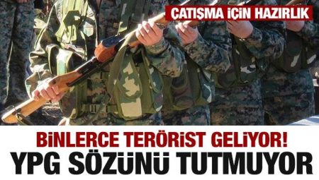 YPG kelamını tutmuyor! Çatışma için hazırlık…Binlerce terörist geldi