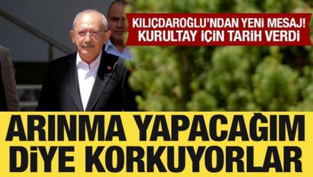 Kemal Kılıçdaroğlu: Arınma yapacağım diye benden korkuyorlar
